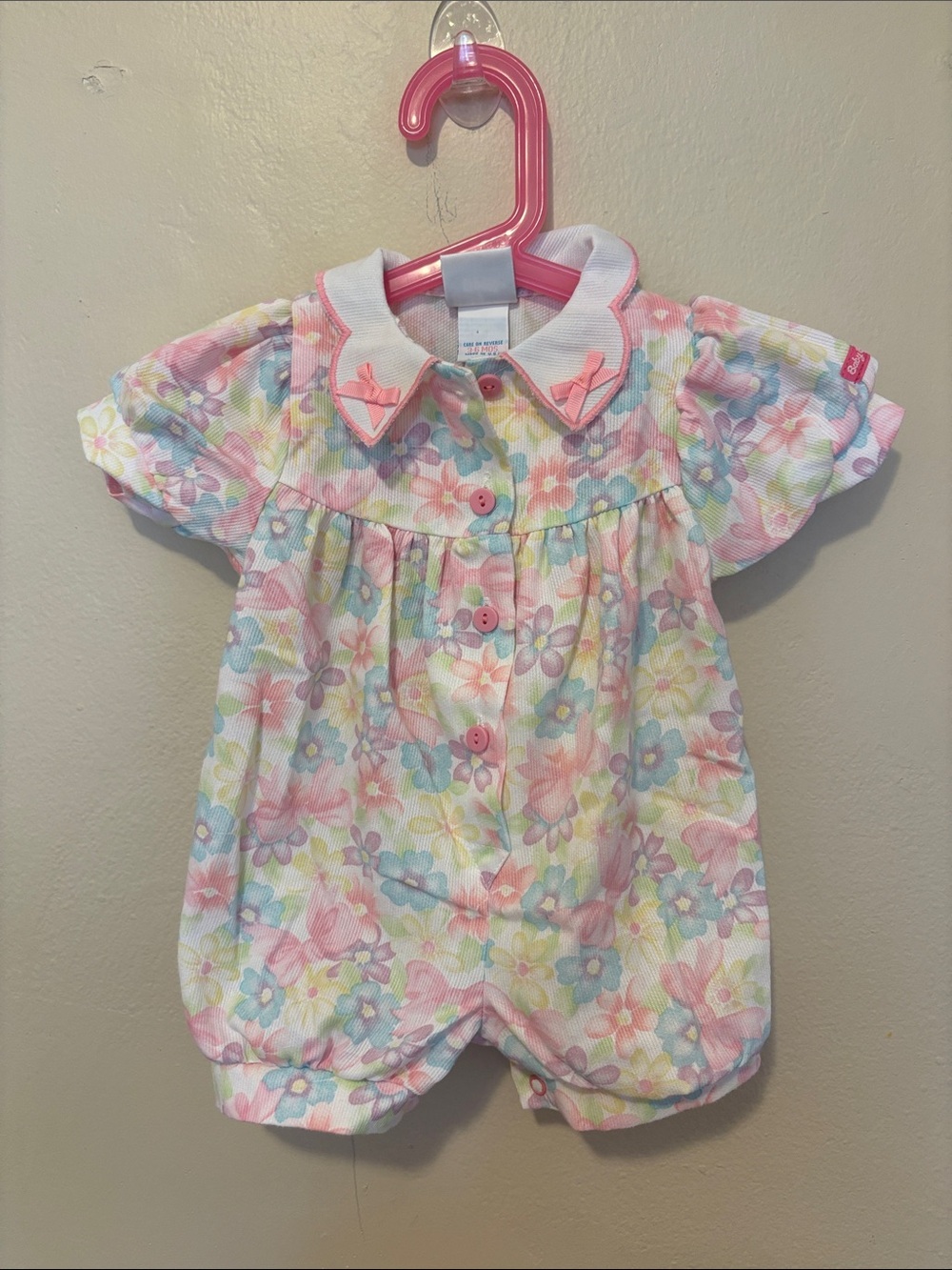 Baby Floral Romper - Pastel Multicolor